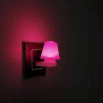 Neil-Kart Mini Umbrella Type 2 Pin Night Lamp 0.5 Watt Plug & Play Bulb for Bedroom, Living Room, Colorful Night Lights Pack of 2 (Pink)