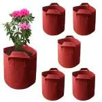 Grow Bag (10*10 Inch) SWATRIC Grow Bags 400 GSM Non Woven(Geo) Fabric Gardening Pots Suitable for Indoor and Outdoor Gardening |Grow Fruits, Flower and Vegetables|