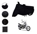 Riderscart Waterproof Two Wheeler Body Cover with Storage Bag for Bajaj Avenger Cruise 220 (Black)