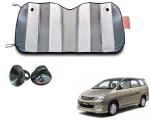 WolkomHome Silver foil Shade UV Protection Curtain Car Sunshade Film Windshield Visor Front Windshield Sunshade Cover for Toyota Innova