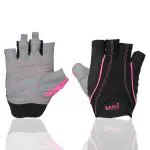 USI Universal Monarch Fitness & Workout Powerlifting Gym Gloves 733M Small Black Pink