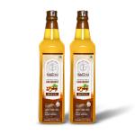 Janki's Shuchi Cold Pressed Groundnut Oil in Wooden Ghani -1L (Pack Of 2)