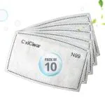 OxiClear Refill Filters, N99 PM 2.5 Activated Carbon Filter (Pack of 10) (MASK NOT INCLUDED).