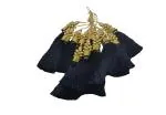 Craftlove Black Silk Beads Silk Thread Tassel Latkan Bunch (Pack Of 12)