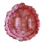 Babysparsh Cotton Baby Bed Sized Bedding Set (Pink and Red)