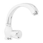 Hindware F330034CP Contessa Plus Sink Tap with Casted Swinging Spout (Deck Mounted), Brass with Chrome Finish