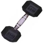 SBR Sports ''Hexa Dumbbell Single 2.5 KG Hexagon Hex Dumble for Home Workout Fixed Weight Dumbbell (2.5 kg)