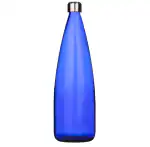 SAND DUNE Set of 1, 1000 ml Each Blue Glass water bottle, with Leak-Proof | Fridge Bottles