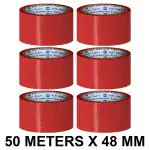 VCR Red Color Tape - 50 Meters in Length - 24mm / 1
