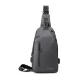 G MALL Sling Bags Mens Anti-theft Chest Bag Small Shoulder Bag Crossbody Bags Outdoor Waterproof Casual Man Bags with USB Charging Port Lightweight for Hiking,Cycling, Traveling