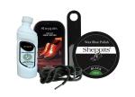 Sheppits Premium Shoe Shiner (Neutral), Shoe Cleaner (Natural), Shoe Polish (Black), Shoe Horn (Black), & Formal Shoes Laces (Black) Combo | Shoe Care Kit