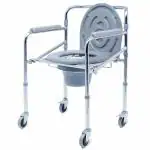 Arcatron 3-in-1 Commode Chair for Toilet Use, Easy to Use Portable Toilet Chair for Adults, Height Adjustable and Foldable Toilet Seat for Old Age People, Strong Frame Potty Chair for Adults, Made in India