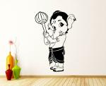 Lanstick Multicolor Lord Vinayaga With Gajai Self Adhesive Wall Sticker 24 inch