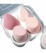 Omidazzle Ultra soft Blender Makeup Sponge Set of 4 with box (Multicolor)