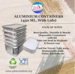 PYRAMID ALUMINIUM CONTAINER 450 ML (10 PCS/PKT) PACK OF 2
