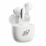 HY ElitePods Mini TWS Earbuds Bluetooth Wireless v5.5, Half in Ear Earbuds Design, 40H Playtime, Quick C-Type Charging, Dual Mic, IPX4, 13mm Drivers, IPX4 Rating Earphones [White]