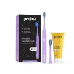 Perfora Electric Toothbrush 002 & Awake Morning Toothpaste | Sonic & Automatic Smart Power Toothbrush For Dental Hygiene | Vitamin Enriched Toothpaste For Complete Care | Set of 2 | Lilac Lavender