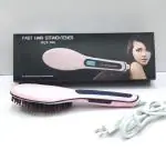RIYUZONE Hqt-906 Fast Hair Straightener Brush With Temperature Control (Multicolour)