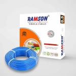 Ramson 4 Sqmm Single Core PVC Insulated Multistrand Copper Cable for Domestic & Industrial Connections Electric Wire 90 Meter (Blue)