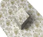 Sejas Collections Gift Wrapping Paper, Gifts Wrap Sheets, Packing Paper Sheet For Packing, DIY Birthday, Christmas, Wedding Size 27 x 19 Inches (Pack of 25, Flower Gold)