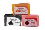 DEYOMKAR Herbal Glycerin Soap Rose, Charcoal and Sandalwood Soap