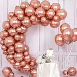 SPECIALYOU.IN Birthday Chrome Balloon | 12 Inch Latex Balloons with Shiny Surface for Valentines day | Birthday | Anniversary | Wedding | Baby Shower Party Decoration In Combo Pack Of 30 (Rose Gold)