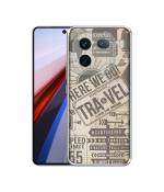 Casotec Travel Design Printed Silicon Soft TPU Back Case Cover for iQOO 12 5G
