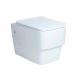 PARRYWARE SUBLIME Range Rimless Wall Mount WATER CLOSET / TOILET BOWL (White) | 365x495x320 mm, Slim Soft Close Seat Cover | Western Toilet/Water Closet(EWC) For Bathroom | C890S46