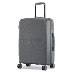 Nasher Miles Seattle Hard-Sided Polypropylene Check-in Grey 24 inch |65cm Trolley Bag