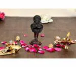 Idol Collections Multicolor Brass Statue Of Garuda Vishnu Vehicle Standing Religious, Durga Maa Idol, 14.75 Inch