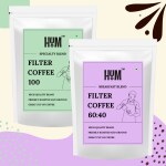 HUM Filter Coffee Combo Pack | Specialty Blend (100% Coffee) + Breakfast Blend (60% Coffee & 40% Chicory) | 200g Each