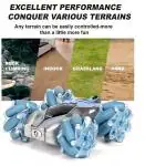 INCLUS SHOP Double Sided 360 Degree Rotating Drift Car with LED Lights with Universal Wheel 4WD Remote Control Racing Stunt Cars Toy for Kids (Multicolor)