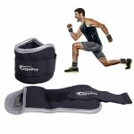 Joyfit Ankle Weights (0.5Kg) - Adjustable Wrist Weights, Neoprene padded, Sand filled weights. For Running, Cycling, Crossfit. Home/Gym Fitness Workouts-Ideal For men and women (Pair)