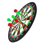 TOY KINGDOM Magnetic Score Dart Board Game Indoor & Outdoor Toy With 6 PC Magnetic Darts