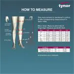 Tynor Medical Compression Stocking Knee High Class 2 (Pair), Beige, Large, 1 Pair