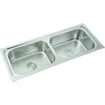 Anupam 314 304 Grade Stainless Steel Double Square Bowl Kitchen Sink (50 x 20 x 8 inch)