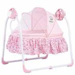 Baybee Pink Celea II Electric Baby Cradle with Automatic Swing and Mosquito Net (0-12 M)