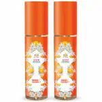 ST-JOHN Room Freshener Spray for Home and Office -Orange Rajnigandha 250ml Each (Pack of 2)