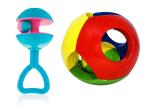 Enorme Baby Shake and Grab Musical Jingle Ball and Non-toxic Jingle Rattle toy set for Kids