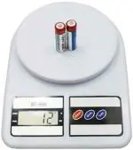 INDICUL Kitchen Digital Scale Medicine Weight Electronic Micro-Computer Controlling Weighing Scale White 10 kg