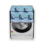 HIZING Waterproof washing machine cover Compatible for Front Load IFB Elite Aqua SX - 7 kg Floral blue print