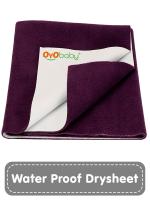 OYO BABY Quick Dry Waterproof Baby Bed Protector Dry Sheet (Large 140 x 100 cm) Plum