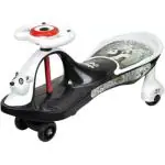 Maanit Black and White Ride On Magic Car Twister Swinger with Music Car Battery Operated Ride On  (Black, White)