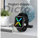 Dicto X9 Full Touch Screen Bluetooth Smart watch with Body Temperature, Blood Pressure, Heart Rate & with All 3G/4G/5G Android & iOS Smartphones for Men & Women (Black) of Best Quality
