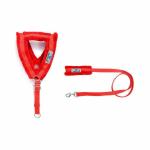 THE DDS STORE Nylon Harness and Leash with Soft Fur , Pet Dog Soft Padded Nylon Dog Harness & Leash -2 Piece Set (XX-Large, Red)