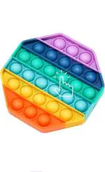 Amisha Gift Gallery popits popet poppit fidget toys for kids children games stress relief toy push pop bubble popat (Multicolor) pack of 1