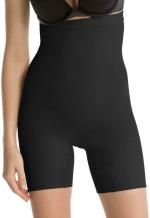Dhruv Tex Women Solid Cotton Lycra Blend Black Tummy Shaper - L