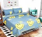 Spring Board Polycotton Three Dimensional Print Double Bed Flat Bedsheet (SMB--19)