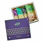Happilo Dry Fruit Celebrations Gift Box Snowdrop 700g | California Almonds 150g, Premium Cashews 150g, Premium Raisins 250g & Healthy Nutmix 150g | Gift Hamper for GF/BF