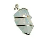 Astroghar Opelite Raw Rough Uneven Shaped Base Metal Crystal Pendent For Men And Women